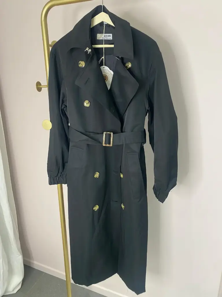 Trench oversize (Noir, S/M)