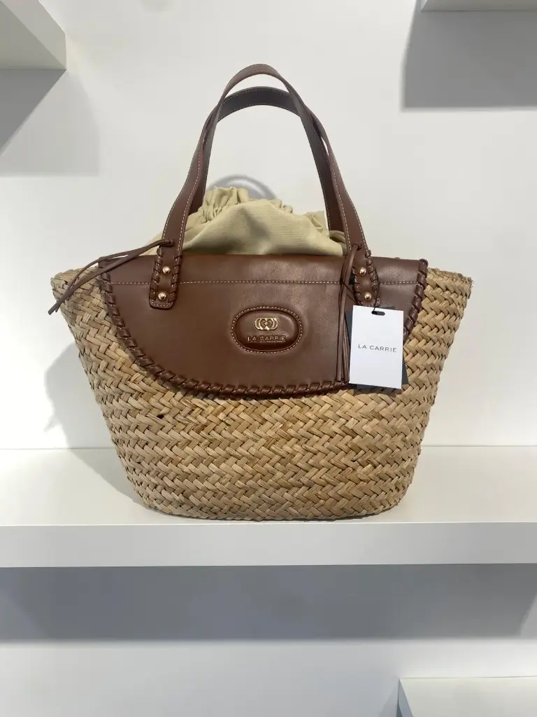 Shopper Raphia La Carrie (Marron)