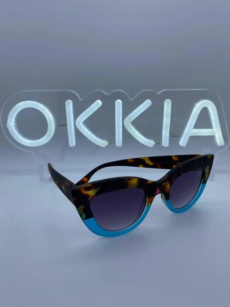 Lunettes Big cat Shape OKKIA-013 (Bleu)