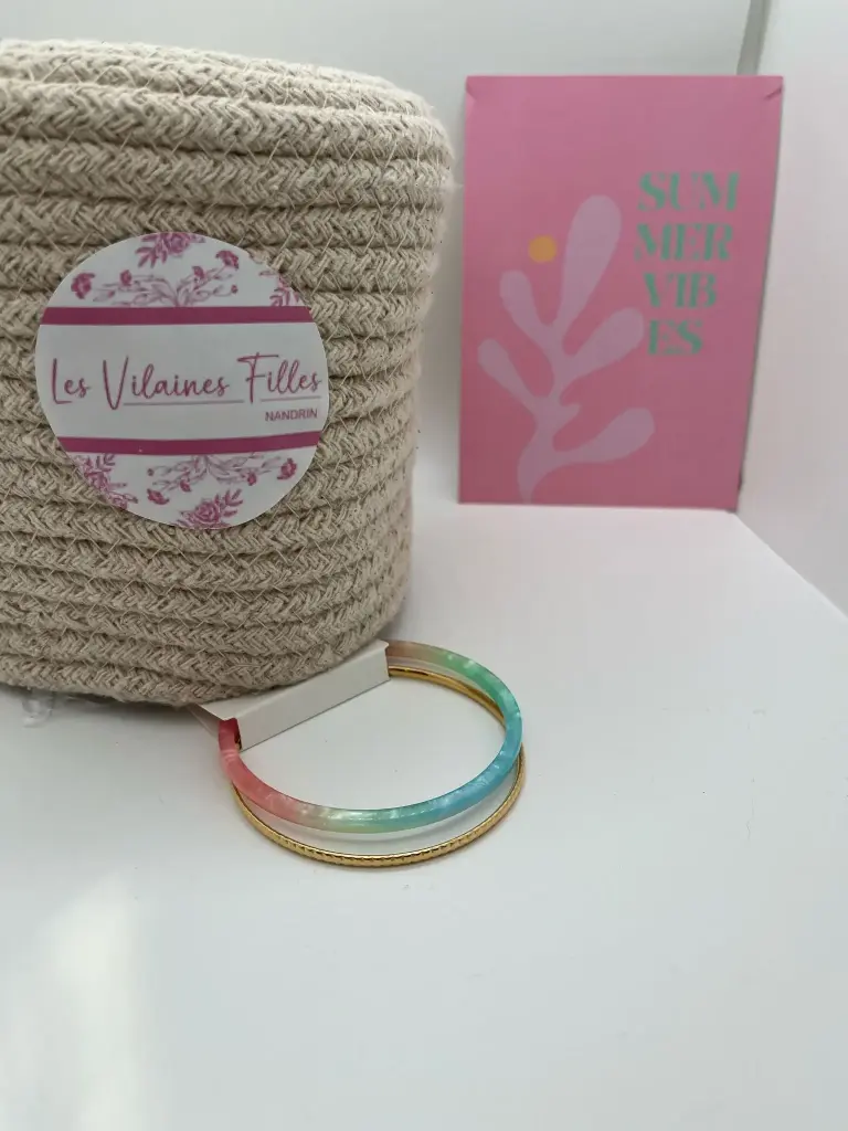 Lot de 2 esclaves, multicolore, diamètre 6.5