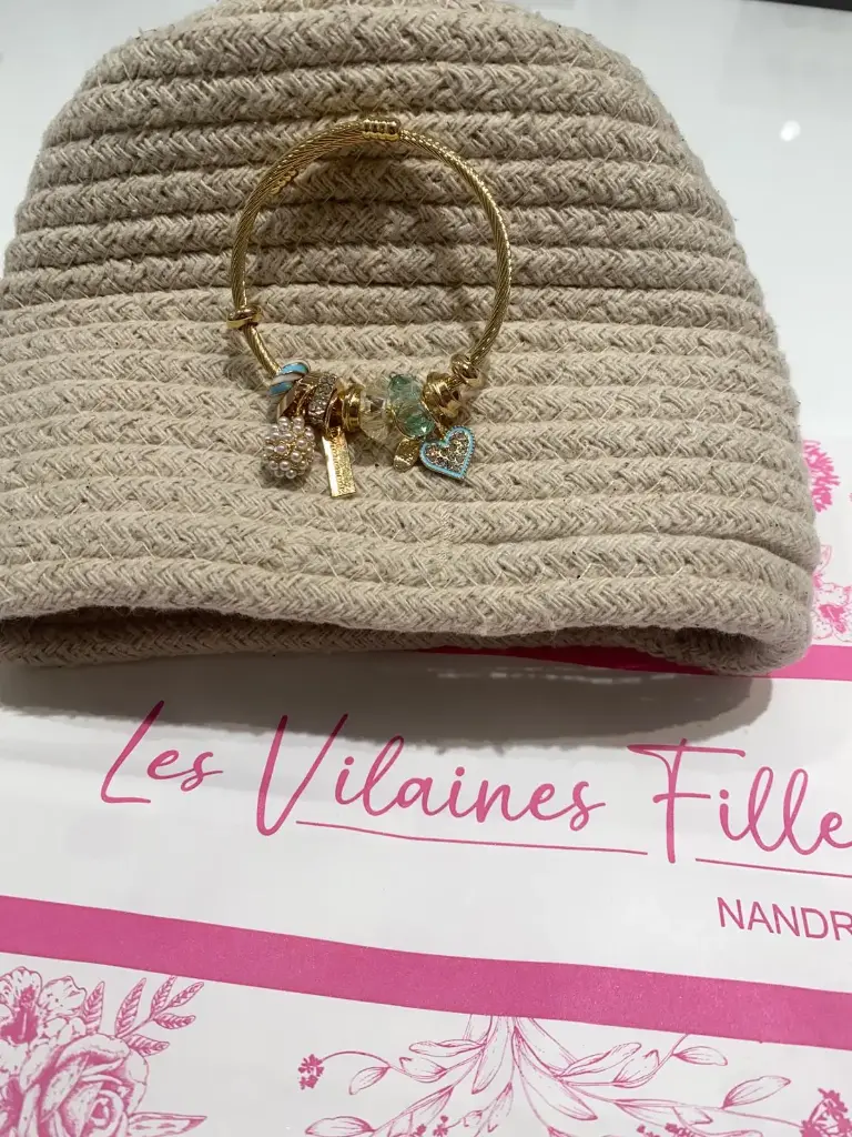 Bracelet breloques turquoise