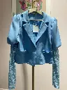 Veste courte dentelle bras