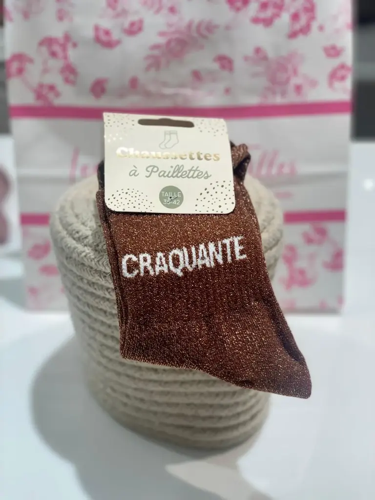 Chaussettes à paillettes- Craquante