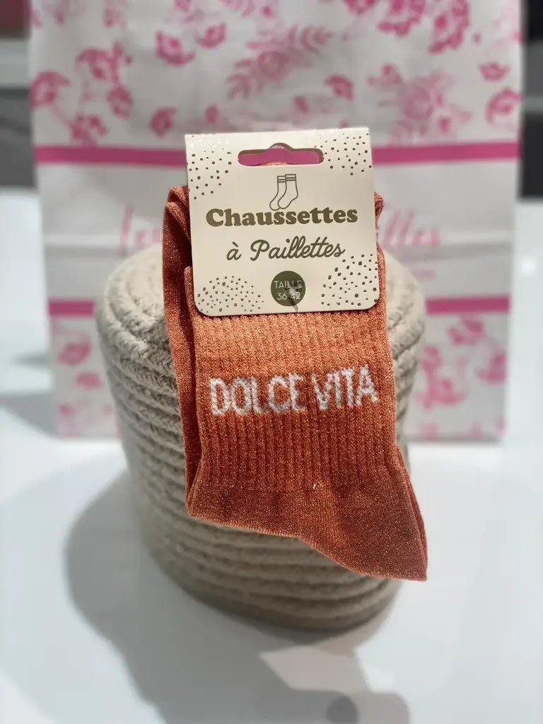 Chaussettes à paillettes- Dolce vita