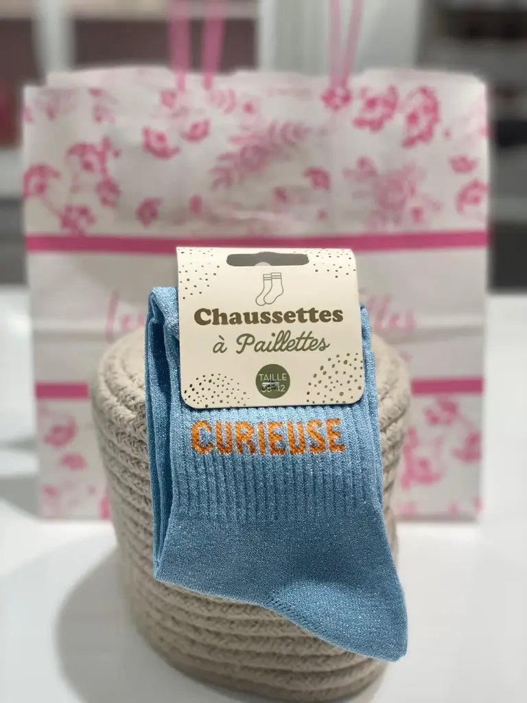 Chaussettes à paillettes- Curieuse