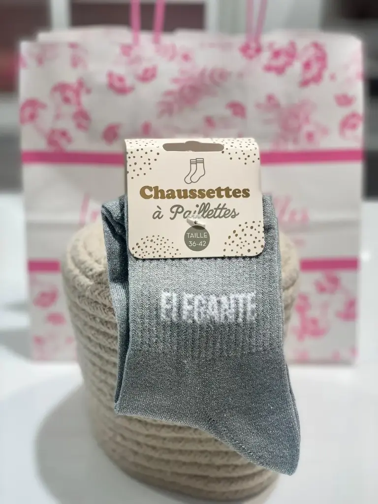 Chaussettes à paillettes- Elegante