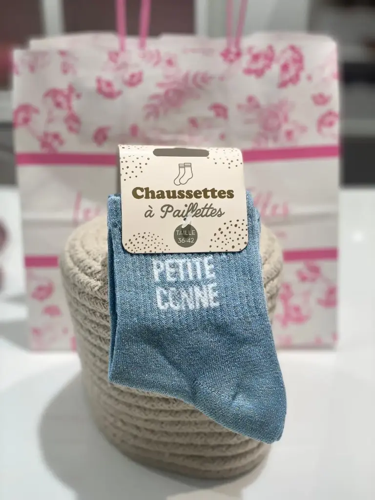 Chaussettes à paillettes- Petite conne