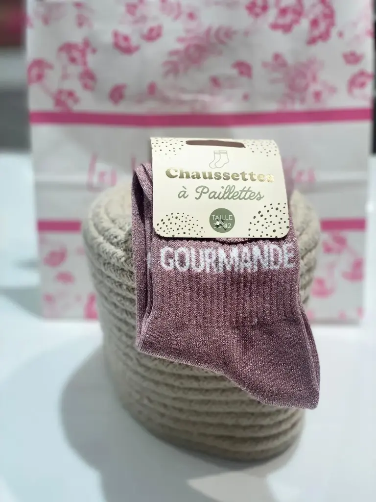 Chaussettes à paillettes- Gourmande
