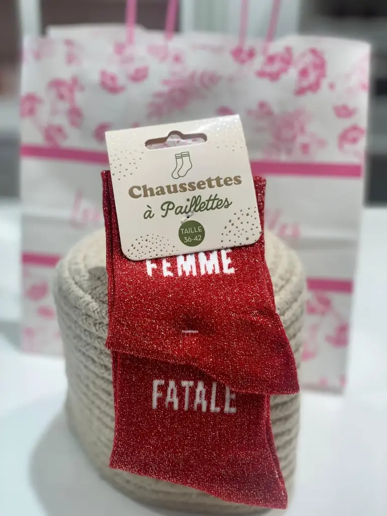 Chaussettes à paillettes- Femme Fatale