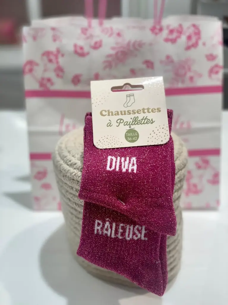 CHaussettes à paillettes- Diva Râleuse