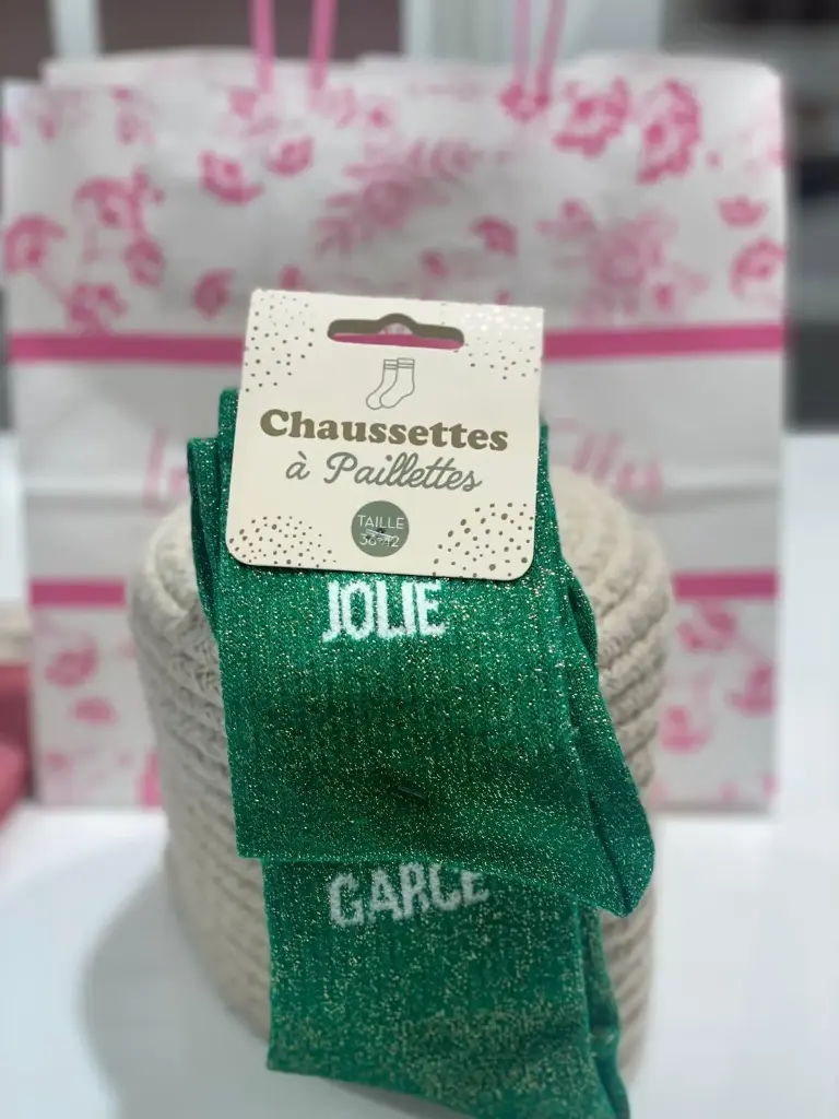 Chaussettes à paillettes-  Jolie garce