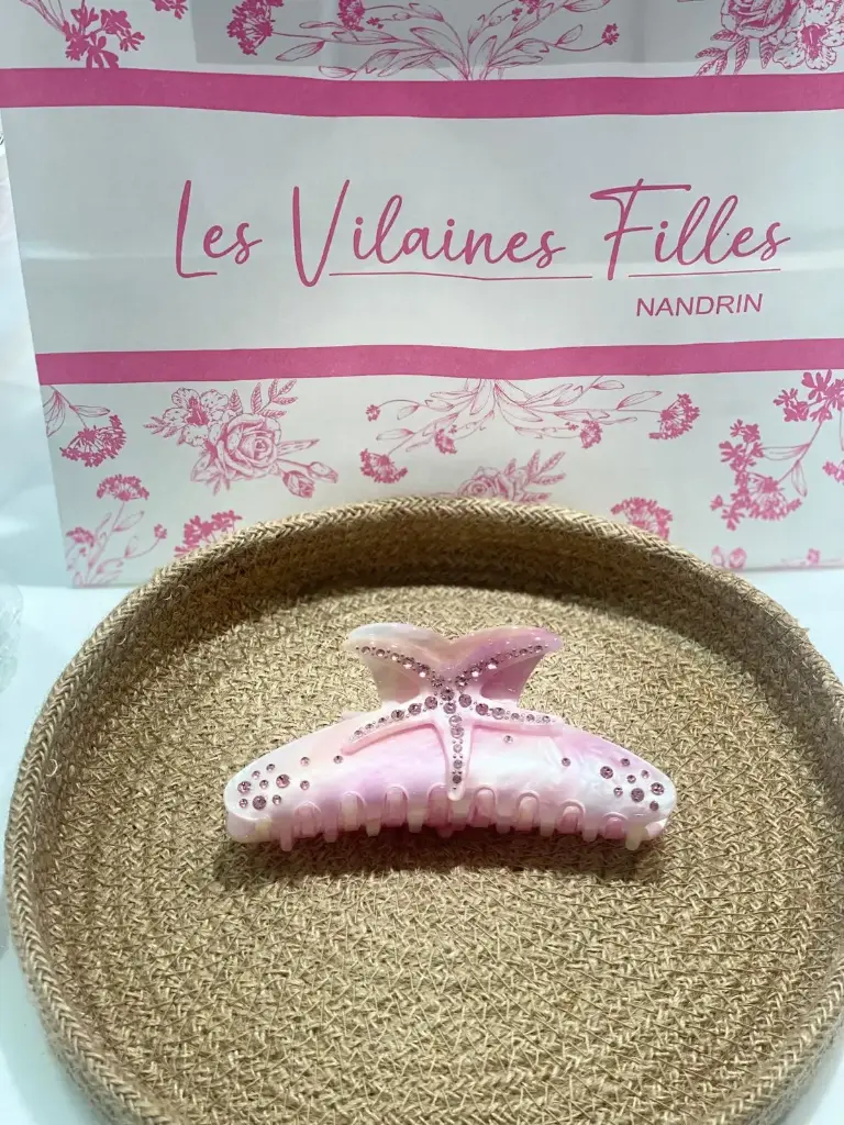 Pince à cheveux mer rose