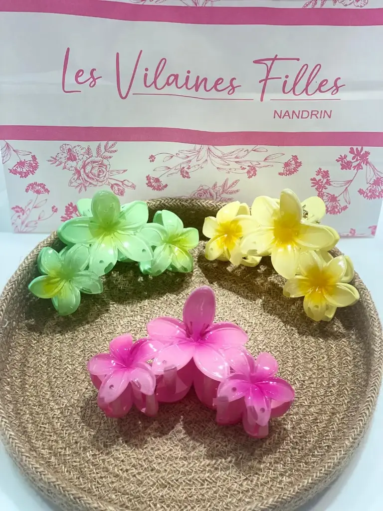 Pince à cheveux large, coloris au choix