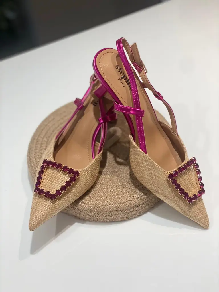 Sandales à talons (36, Fushia)