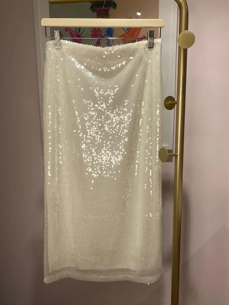 Jupe droite paillettes- TU