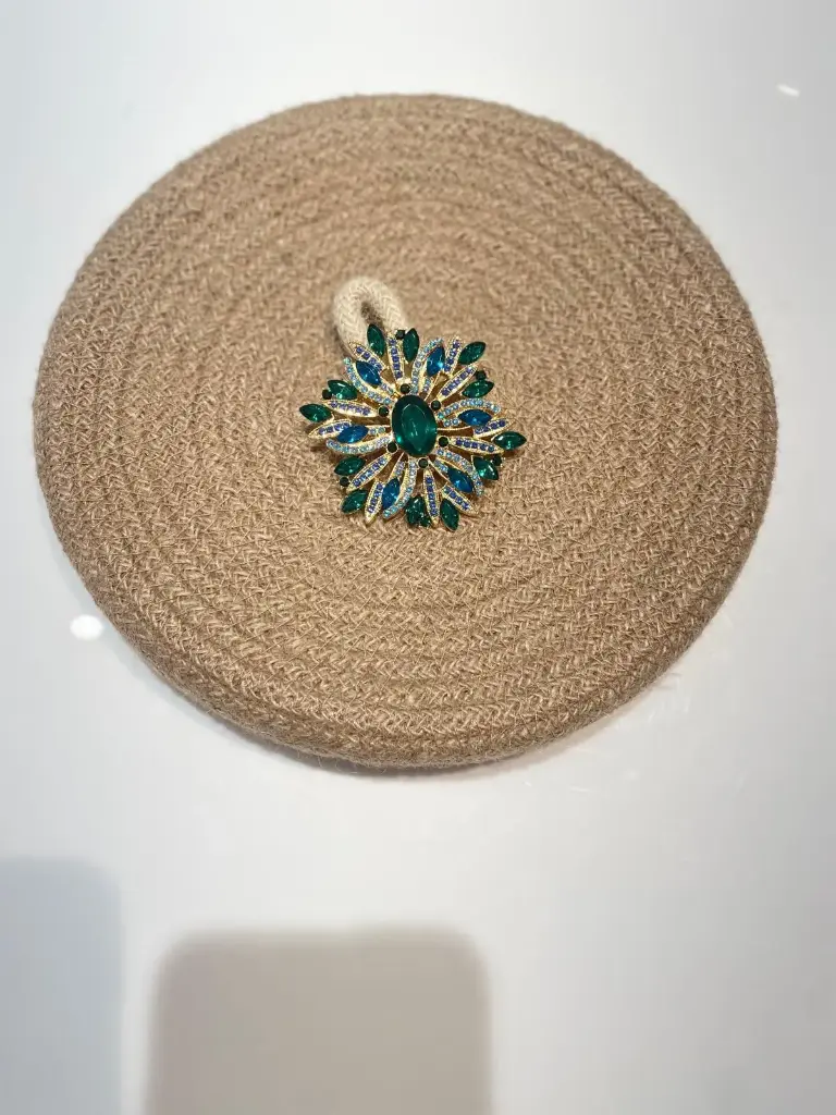 Broche Fleur (Bleu)
