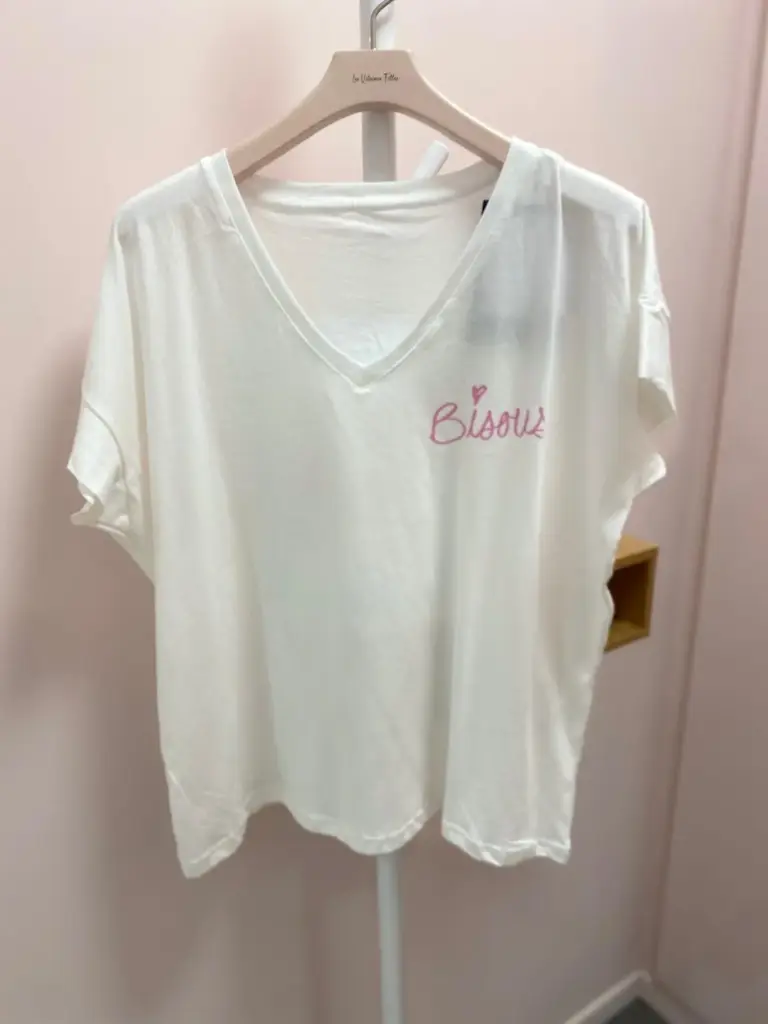 Tshirt Bisous- TU oversize