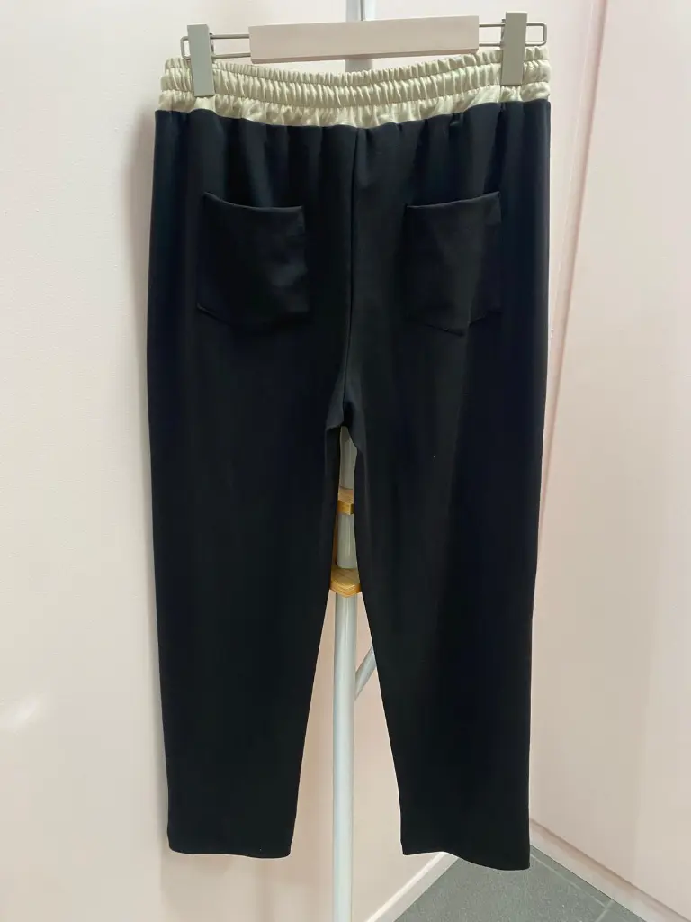 Pantalon droit bicolore-TU