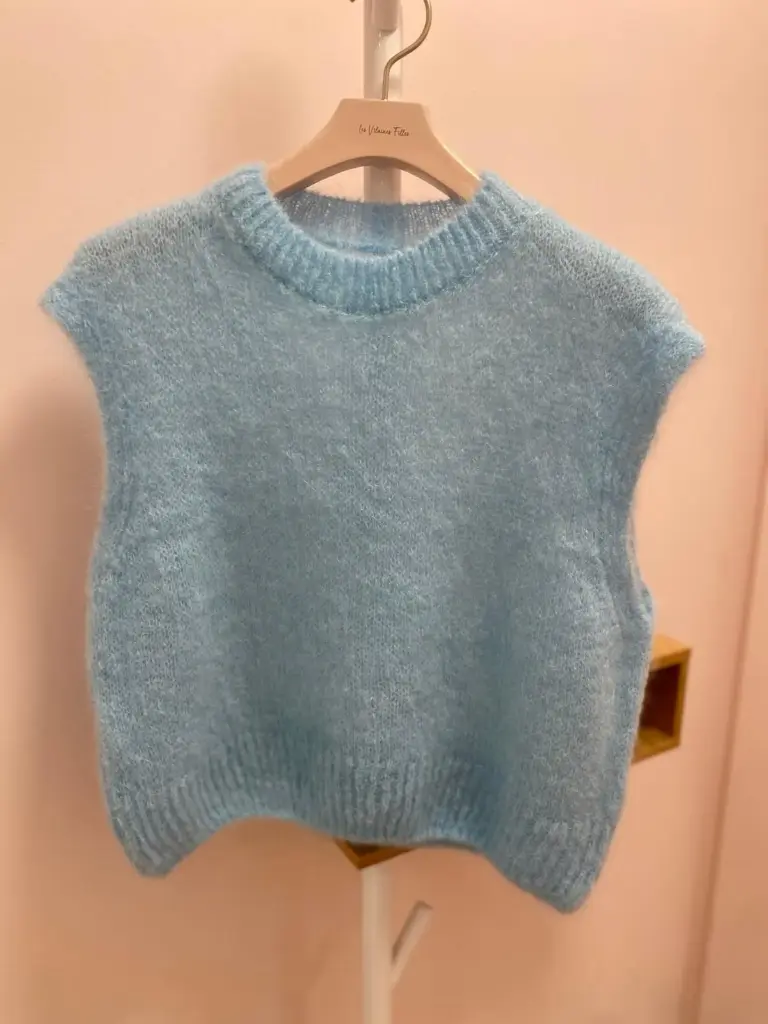 Pull sans manches Mohair/Laine- TU
