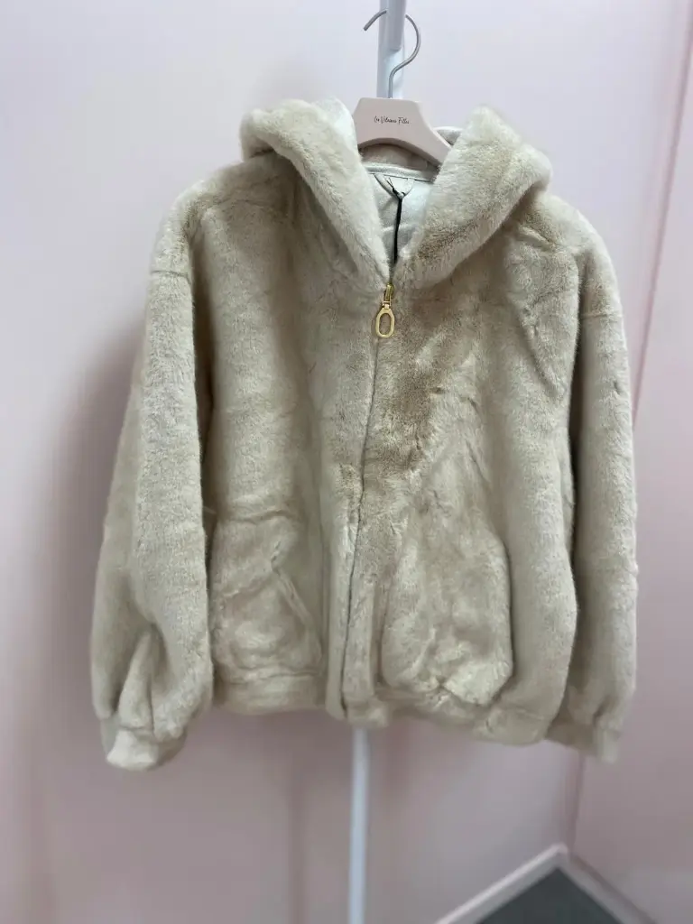 Veste Bomber fourrure, capuche- TU