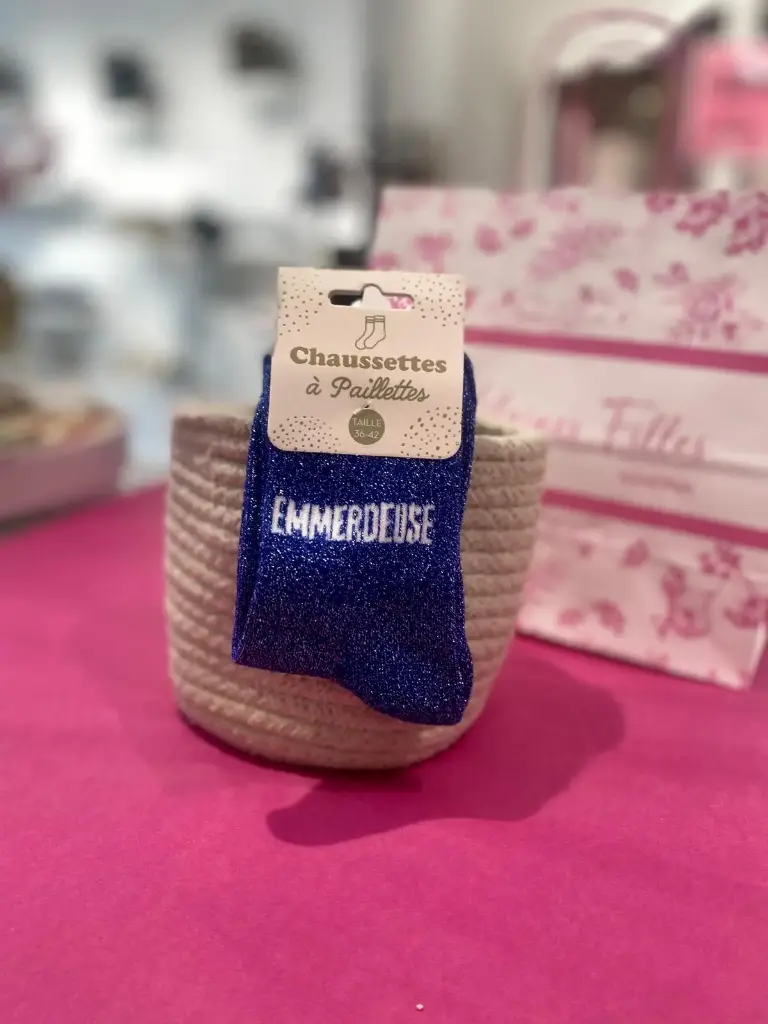 Chaussettes a paillettes- Emmerdeuse