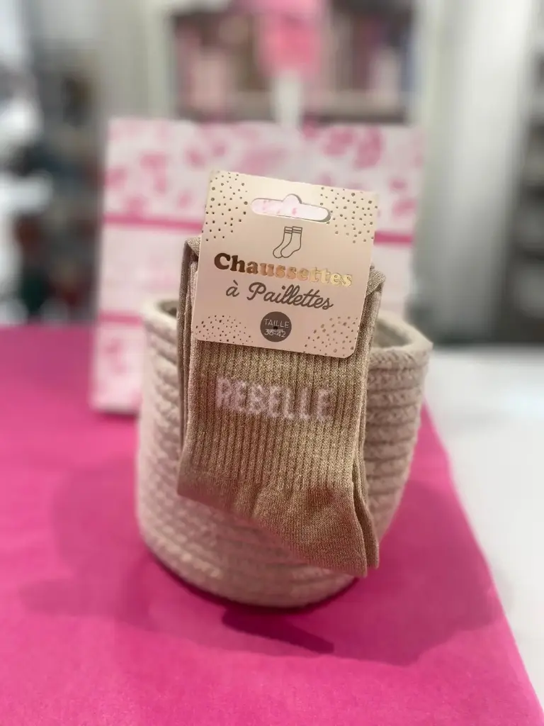 Chaussettes a paillettes- Rebelle