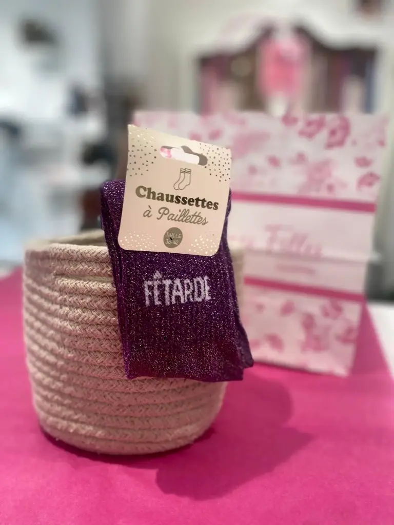 Chaussettes a paillettes- Fetarde