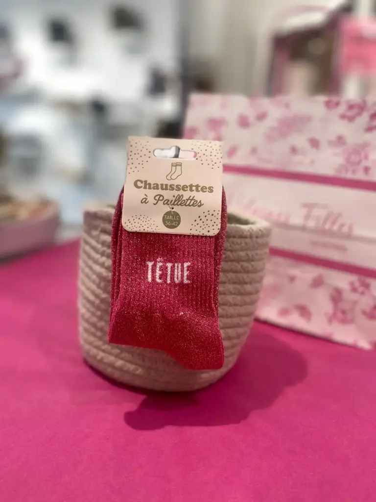 Chaussettes a paillettes- Tetue