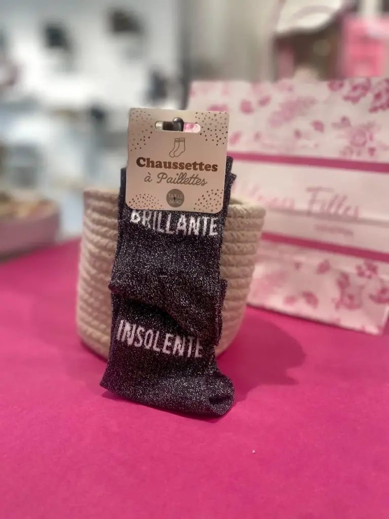 Chaussettes a paillettes- Brillante insolente