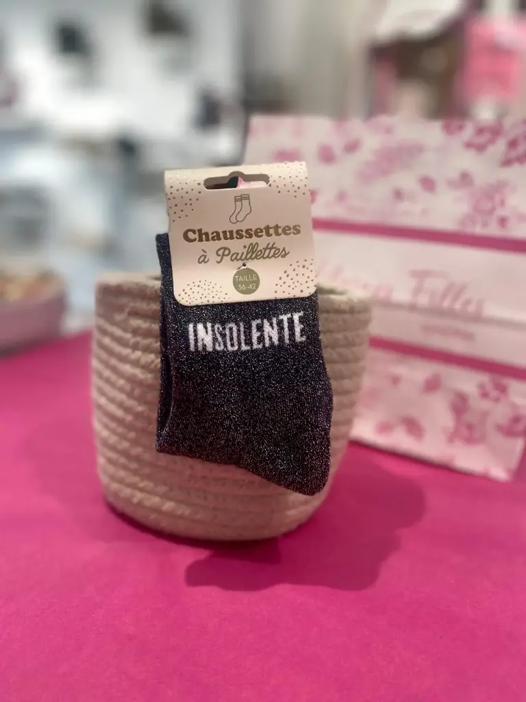 Chaussettes a paillettes- Insolente
