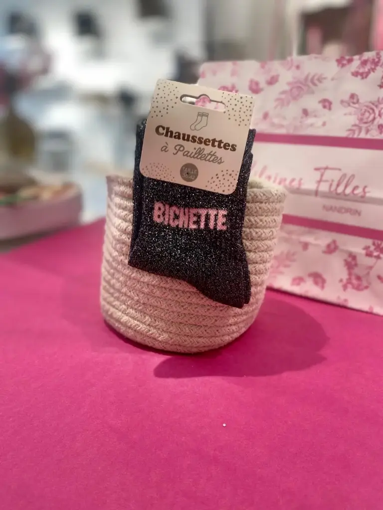 Chaussettes a paillettes- Bichette