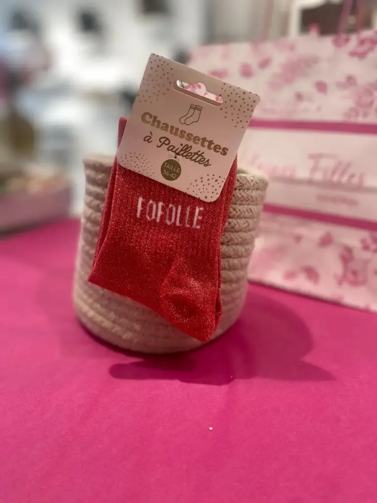 Chaussettes a paillettes- Fofolle