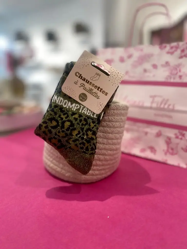 Chaussettes a paillettes- Indomptable