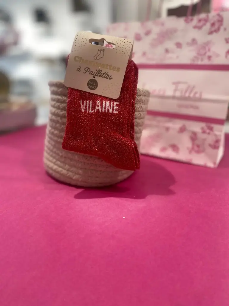 Chaussettes a paillettes- Vilaine