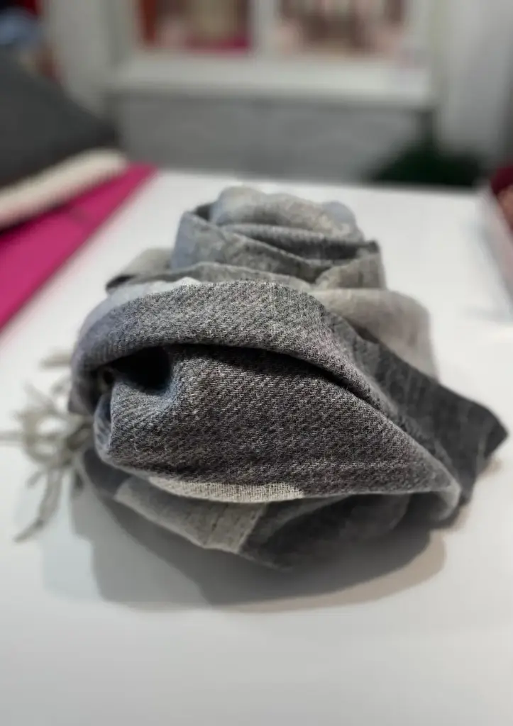 Echarpe deux tons Gris- 68x180