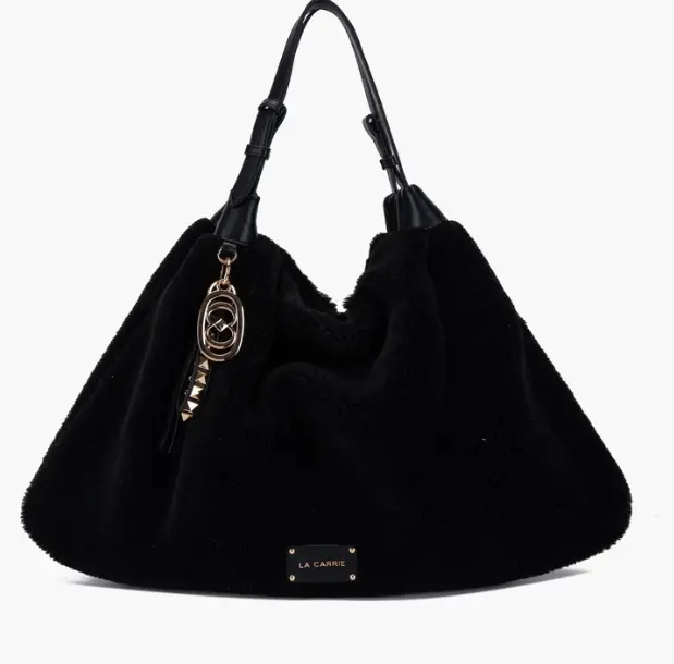 Sac Shopping Teddy La Carrie (Noir)