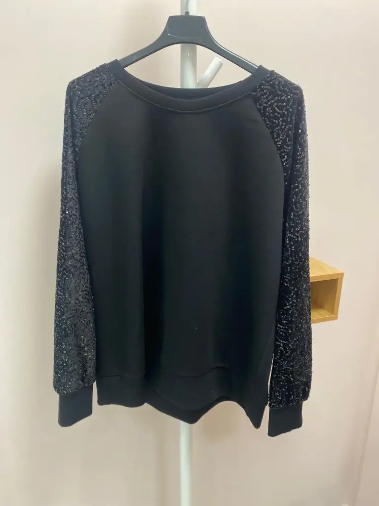 Pull manches sequins- TU