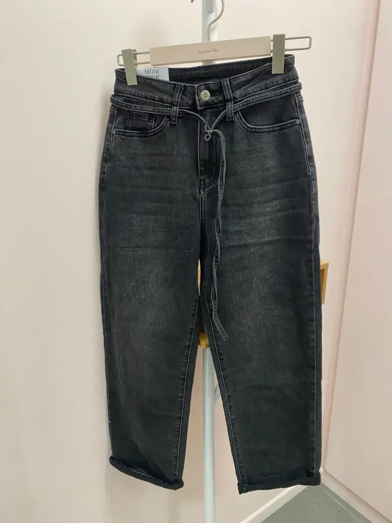 Jean Mom Fit Black (XS)