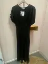 Robe satin, décolleté dentelle- TU