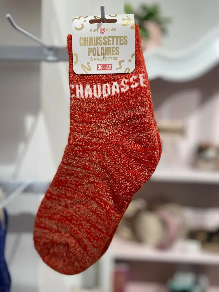 Chaussettes à paillettes polaires 