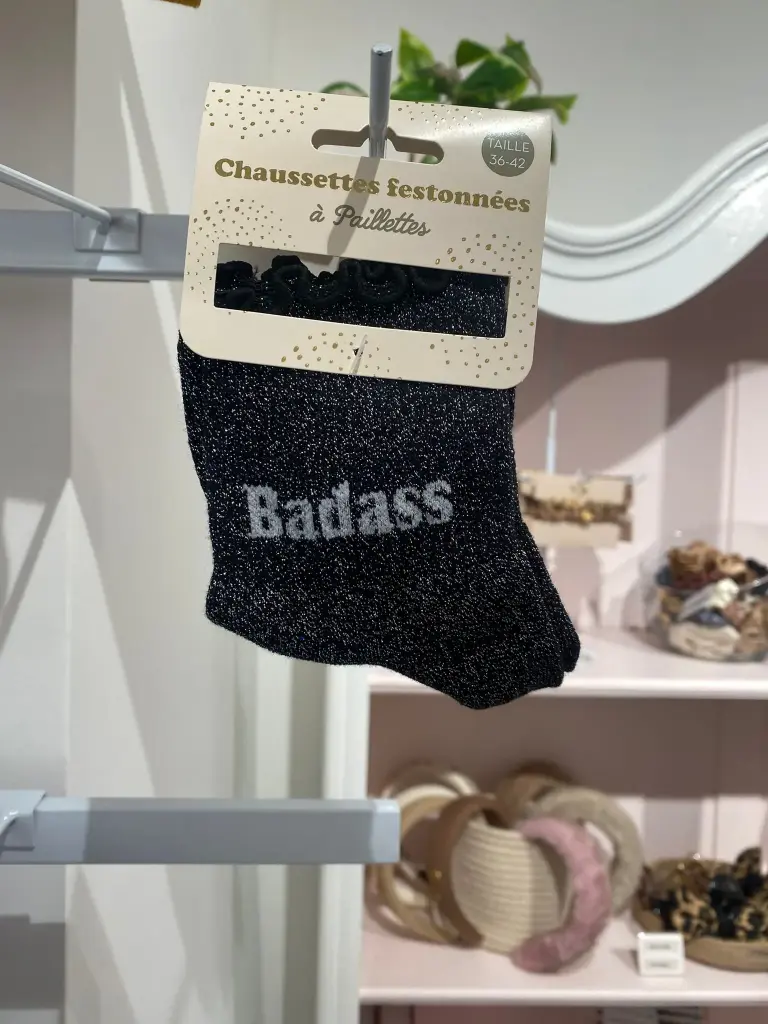 Chaussettes a paillettes Feston- Badass