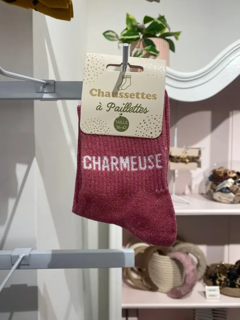 Chaussettes a paillettes- Charmeuse