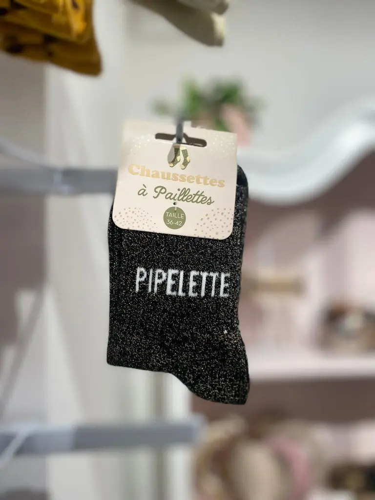 Chaussettes a paillettes- Pipelette