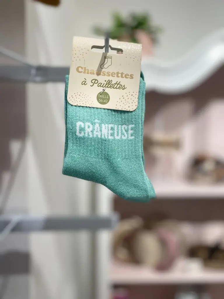 Chaussettes a paillettes- Craneuse
