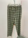 Pantalon carreaux gris/vert