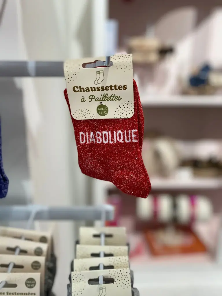 Chaussettes a paillettes-Diabolique
