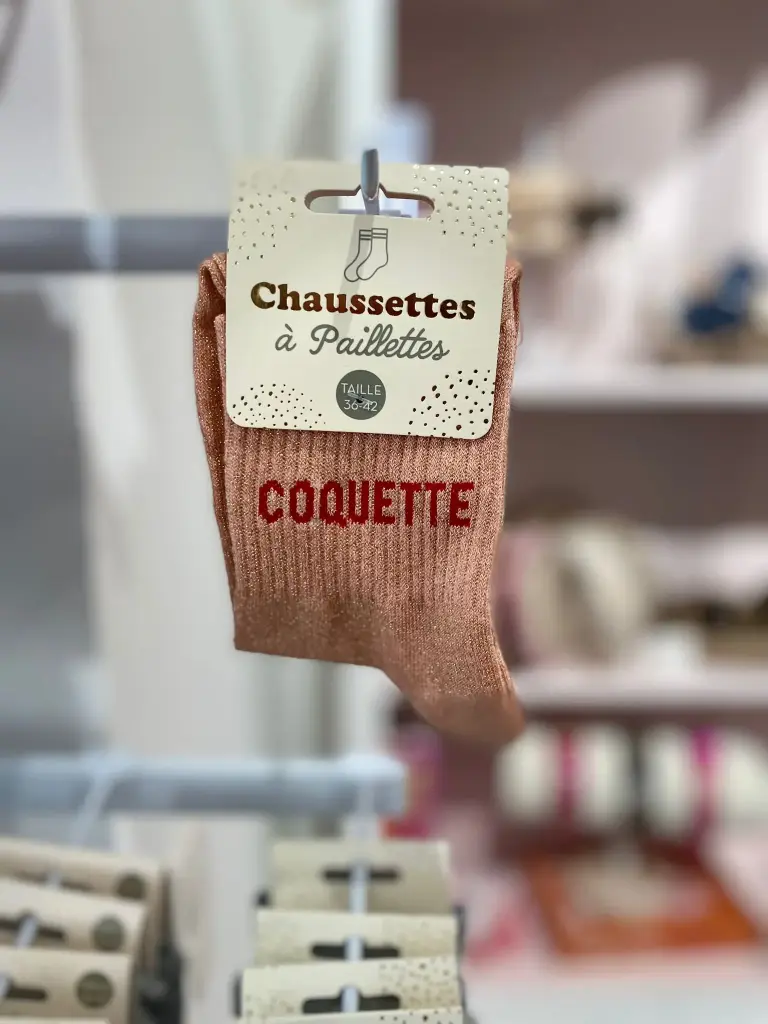 CHaussettes a paillettes- Coquette