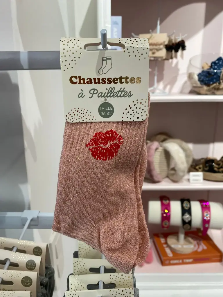 Chaussettes a paillettes- Bouche