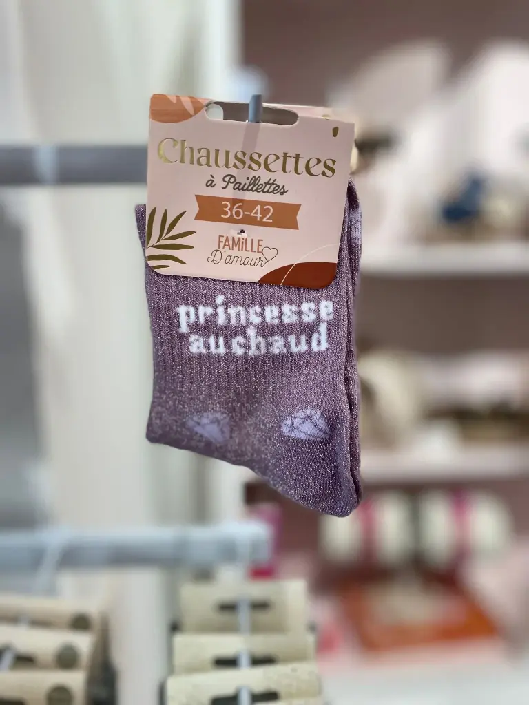 Chaussettes a paillettes- Princesse au Chaud
