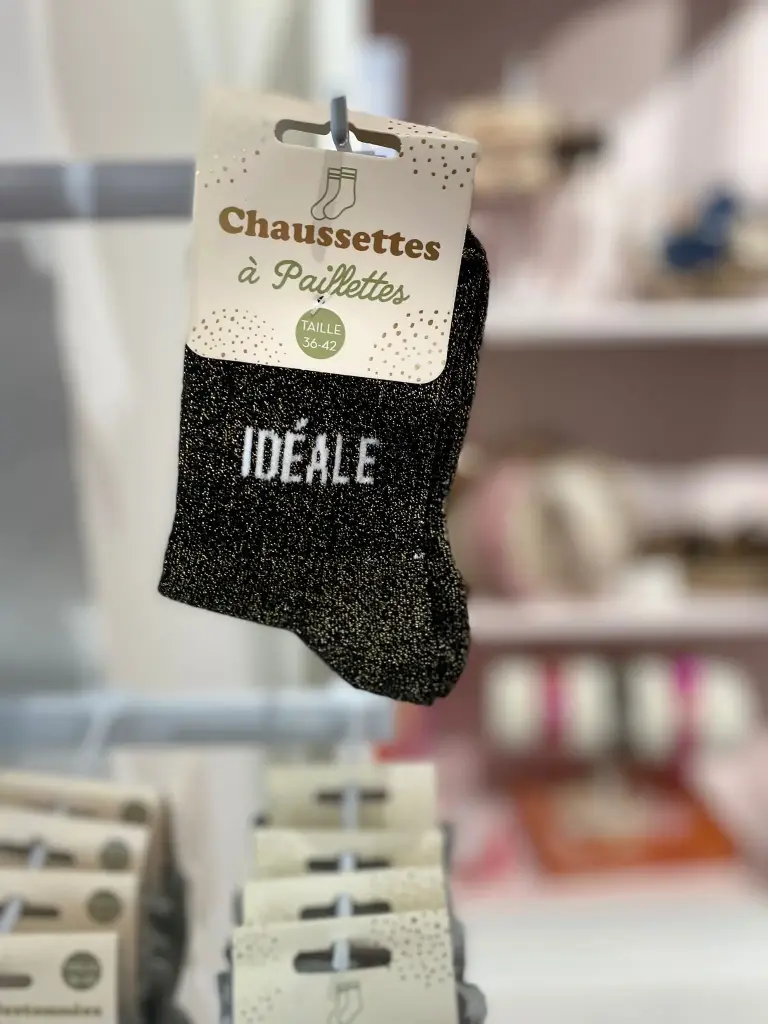 Chaussettes a paillettes- Ideale